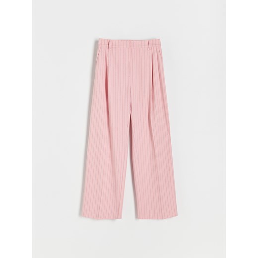 Reserved - Spodnie w kolorowy prążek - Różowy Reserved S Reserved