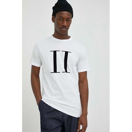 Les Deux t-shirt bawełniany kolor biały z nadrukiem ze sklepu ANSWEAR.com w kategorii T-shirty męskie - zdjęcie 150876843