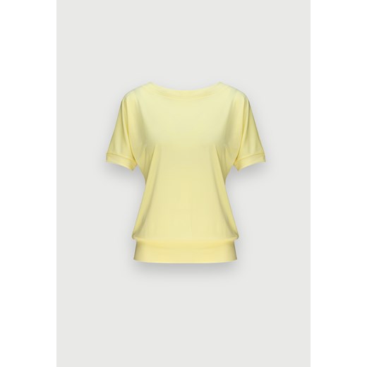 Żółta bluzka z jerseyu o luźnym fasonie ze sklepu Molton w kategorii Bluzki damskie - zdjęcie 150878541