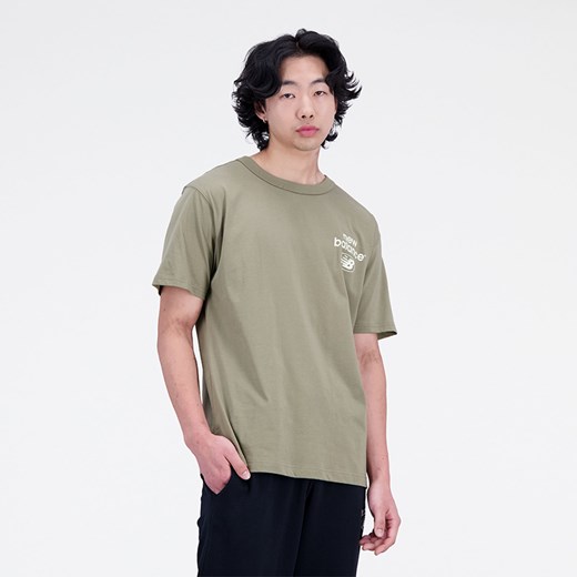 Koszulka męska New Balance MT31518CGN – zielona ze sklepu New Balance Poland w kategorii T-shirty męskie - zdjęcie 150881433