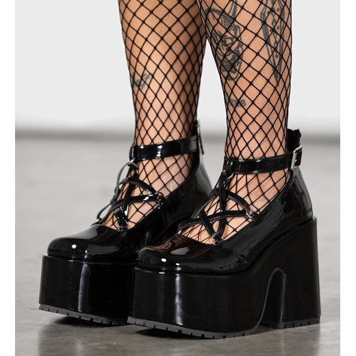 buty damskie killstar - wednesday platform - black 36 39 Metal-shop