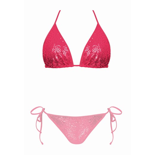 Wiązana góra bikini neonowa z cekinami FG144/852 Feba XL (42) Feba