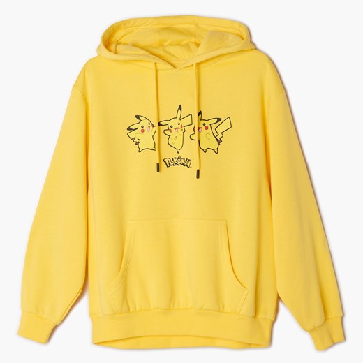 Cropp - Bluza z kapturem Pokémon - Żółty Cropp L Cropp