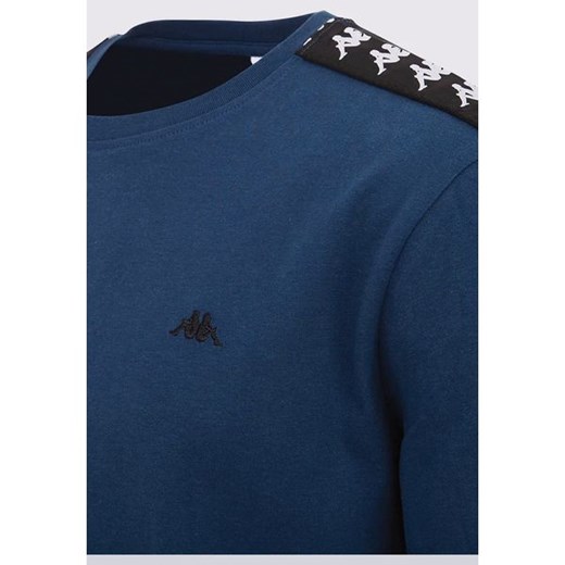 T-shirt męski Kappa niebieski bawełniany 