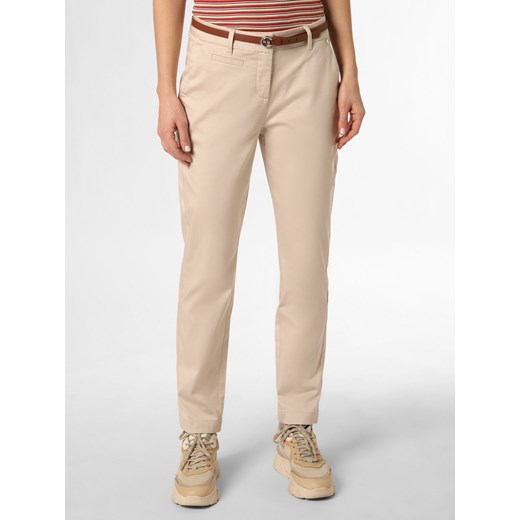 comma Spodnie Kobiety beżowy jednolity ze sklepu vangraaf w kategorii Spodnie damskie - zdjęcie 150906472