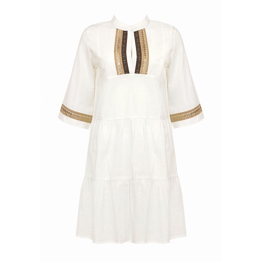 Tunika plażowa | Sukienka z haftami boho F225/818 Feba L (40) Feba
