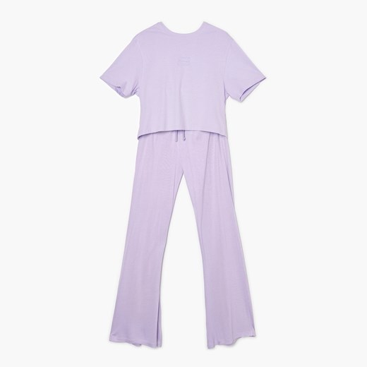 Cropp - Długa pastelowa piżama - Fioletowy Cropp M okazyjna cena Cropp