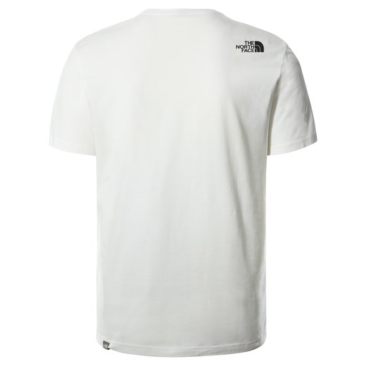 Biały t-shirt męski The North Face z krótkimi rękawami na lato 