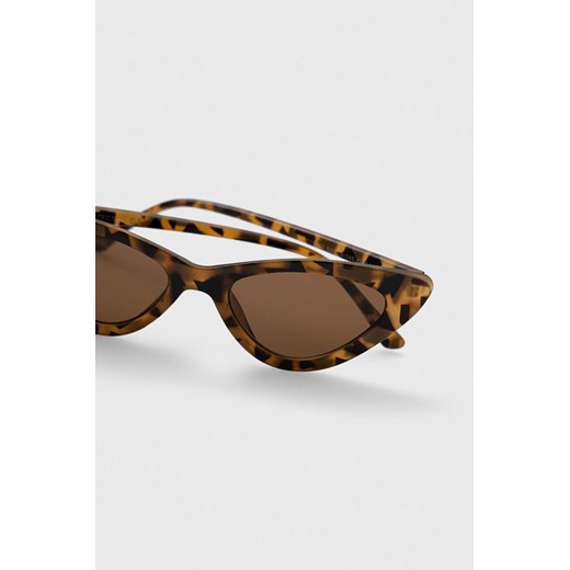 Answear Lab okulary przeciwsłoneczne damskie kolor brązowy Answear Lab ONE ANSWEAR.com