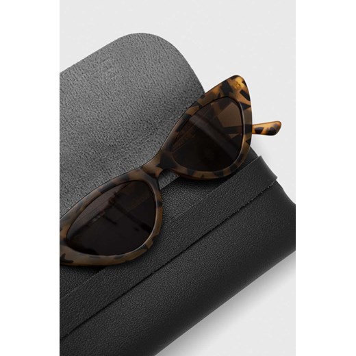 Answear Lab okulary przeciwsłoneczne damskie kolor brązowy Answear Lab ONE ANSWEAR.com