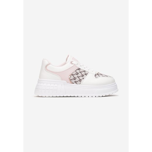 Biało-Różowe Sneakersy Theladia Renee 40 wyprzedaż renee.pl