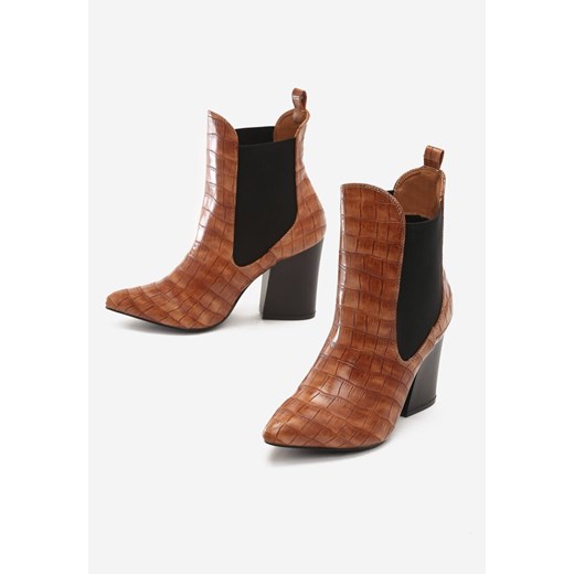 Brązowe Botki Creed Renee 38 promocyjna cena renee.pl