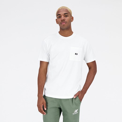 Koszulka męska New Balance MT31542WT – biała ze sklepu New Balance Poland w kategorii T-shirty męskie - zdjęcie 151011242