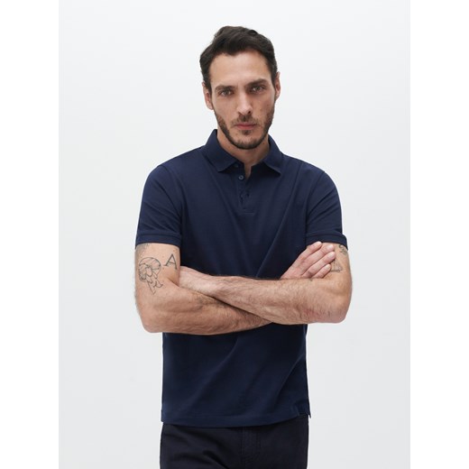 Reserved - Koszulka polo regular - Granatowy Reserved XS okazja Reserved