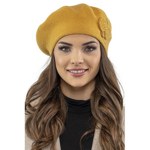 Vivisence 7037Kmpl Komplet beret+szalik, miodowy Vivisence UNI kontri.pl