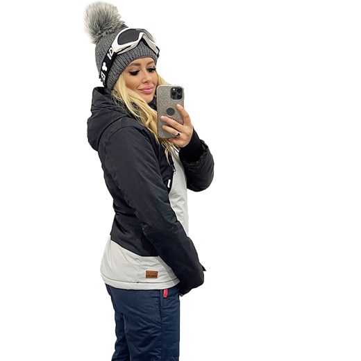 DAMSKA KURTKA ZIMOWA NARCIARSKA SNOWBOARDOWA NA STOK NA SANKI CZARNA Just Play L katmandi.pl