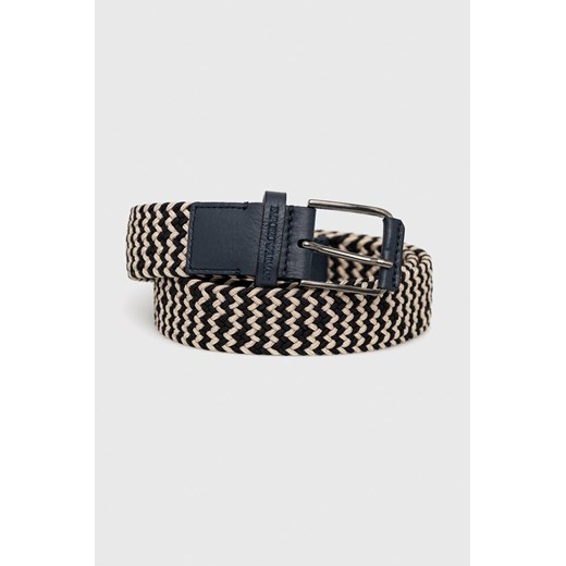 Emporio Armani pasek męski kolor granatowy Emporio Armani 100 ANSWEAR.com