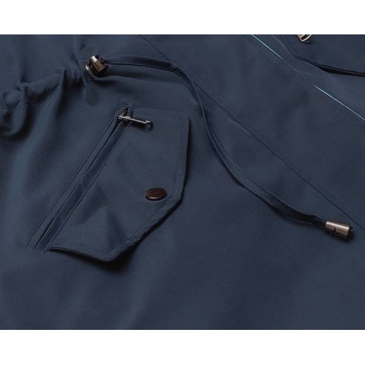 CIENKA PARKA DWUSTRONNA DAMSKA GRANATOWA (16M9081-215) Goodlookin.pl S (36) promocyjna cena goodlookin.pl