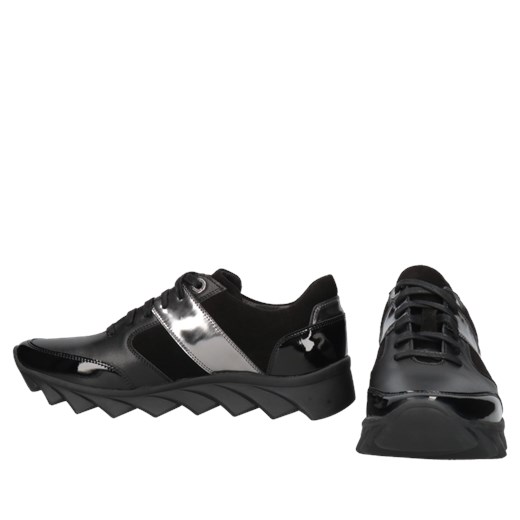 Czarne sneakersy Cilliana, Conhpol Dynamic, SD2543-01, Konopka Shoes 38 okazja Konopka Shoes