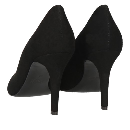 Czarne szpilki damskie skórzane zamszowe Selina, Konopka Shoes Conhpol Bis 37 promocyjna cena Konopka Shoes