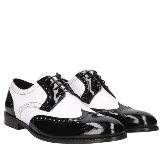 Skórzane, eleganckie półbuty męskie Henry, Konopka Shoes Conhpol 41 Konopka Shoes