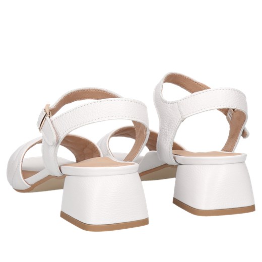 Białe sandały Claire, Conhpol Relax, RE2680-01, Konopka Shoes 37 okazja Konopka Shoes
