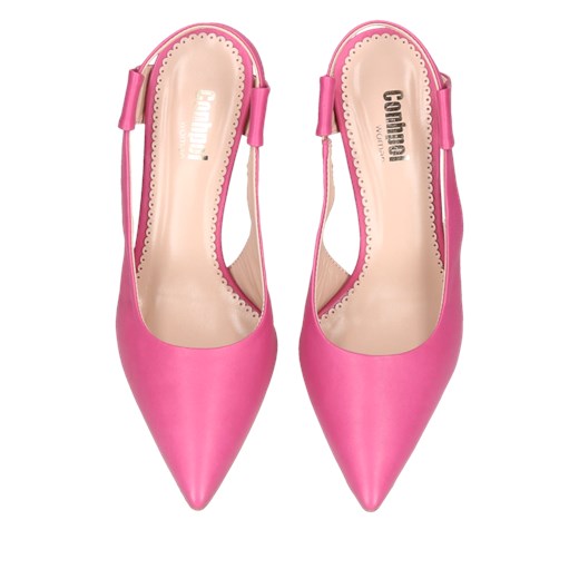 Różowe szpilki Sophia ze skóry licowej bez pięty, Konopka Shoes Conhpol Bis 36 Konopka Shoes