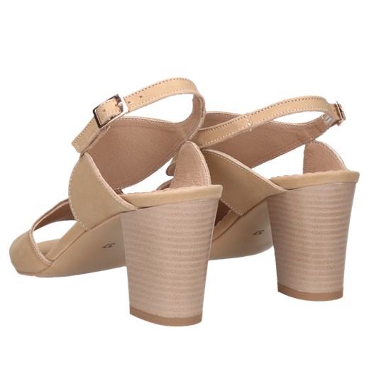 Beżowe sandały Martha, Conhpol Relax, RE2694-01, Konopka Shoes 38 Konopka Shoes promocyjna cena