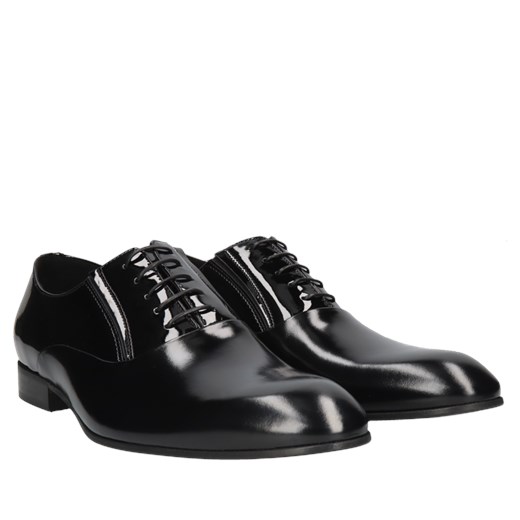 Czarne oxfordy Kevin, Conhpol, CE0392-03, Konopka Shoes Conhpol 45 okazyjna cena Konopka Shoes