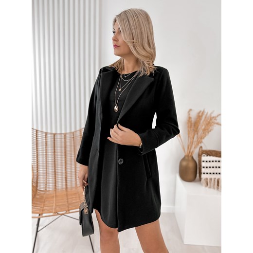 płaszcz portel czarny xl/42 ze sklepu UBRA w kategorii Płaszcze damskie - zdjęcie 151085071