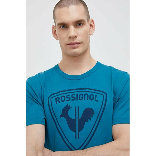 Rossignol t-shirt bawełniany kolor zielony z nadrukiem Rossignol L ANSWEAR.com
