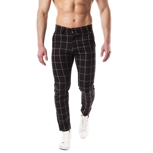 chinosy spodnie męskie 521-czarne ze sklepu Risardi w kategorii Spodnie męskie - zdjęcie 151122184