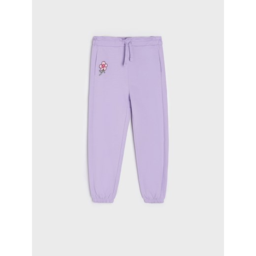 Sinsay - Spodnie dresowe jogger - Fioletowy Sinsay 134 Sinsay
