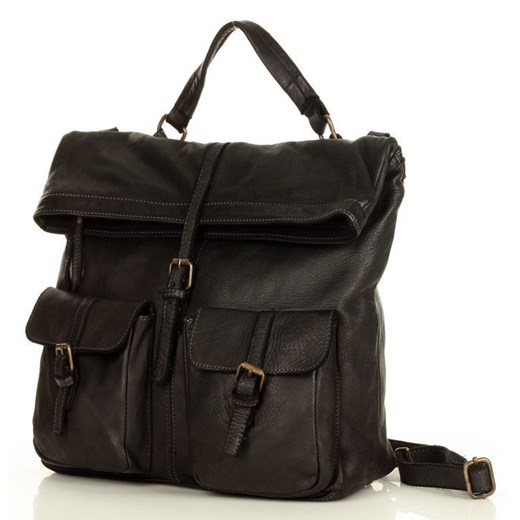 Ponadczasowa torba plecak skórzany XL skórzany safari slow fashion - MARCO uniwersalny wyprzedaż Verostilo