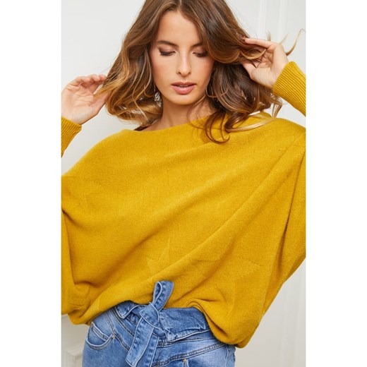 Sweter "Egale" w kolorze żółtym So Cachemire XL Limango Polska wyprzedaż