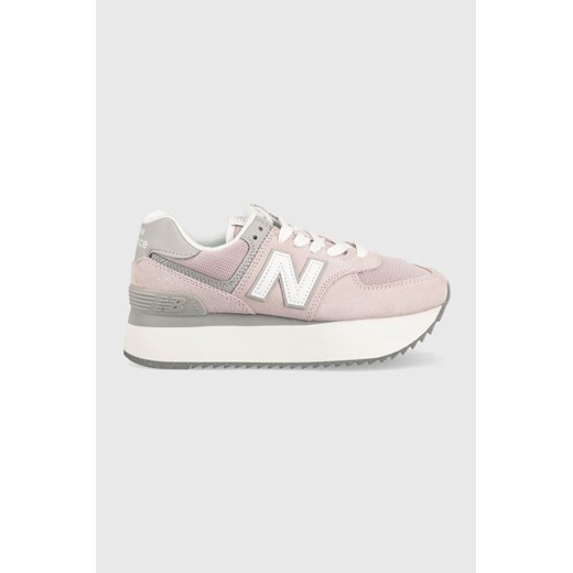 New Balance sneakersy WL574ZSE kolor różowy WL574ZSE-ZSE ze sklepu ANSWEAR.com w kategorii Buty sportowe damskie - zdjęcie 151145581