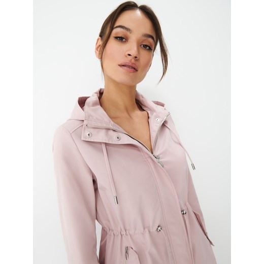 Mohito - Jasnoróżowa parka z kapturem - Różowy Mohito 42 Mohito
