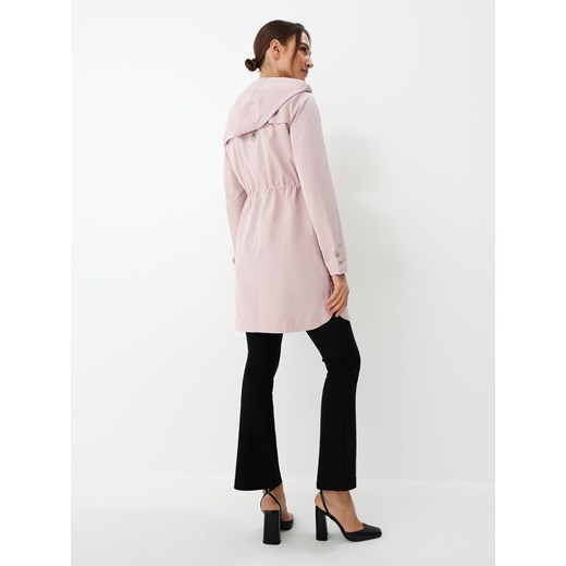 Mohito - Jasnoróżowa parka z kapturem - Różowy Mohito 36 Mohito