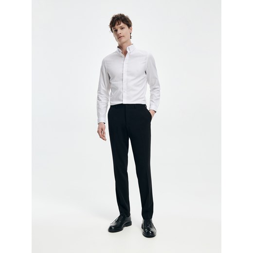 Reserved - Spodnie slim fit - Czarny Reserved 50 wyprzedaż Reserved