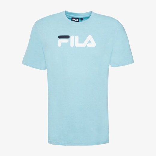 T-shirt męski niebieski Fila z krótkim rękawem 