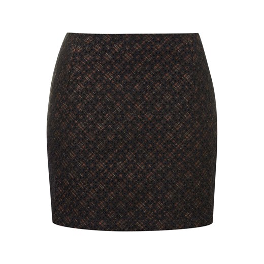 Broidery Fleck Pelmet Skirt topshop czarny spódnica