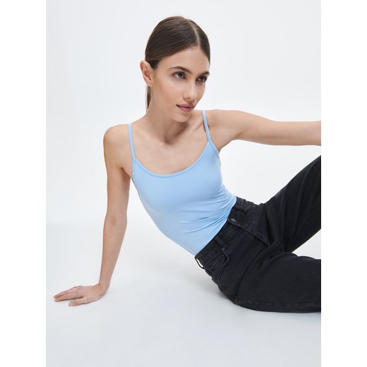 Reserved - Top slim fit - Niebieski Reserved S Reserved