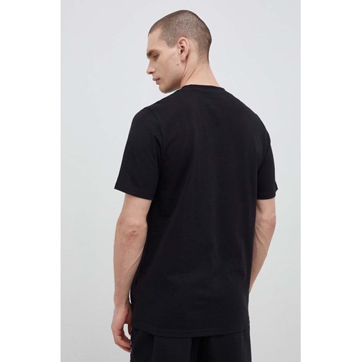 adidas t-shirt bawełniany kolor czarny wzorzysty M ANSWEAR.com