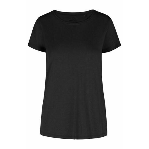 Gładki t-shirt damski w kolorze czarnym T-PIA, Kolor czarny, Rozmiar XS, Volcano Volcano L Primodo