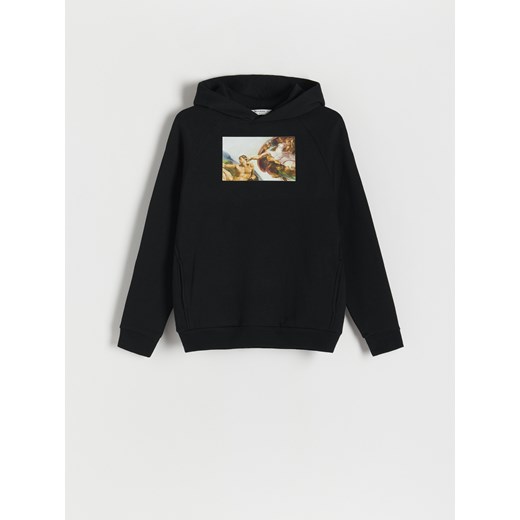 Reserved - Bluza z nadrukiem - Czarny Reserved XXL Reserved