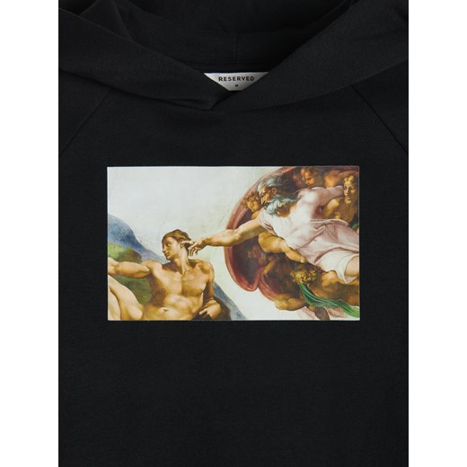 Reserved - Bluza z nadrukiem - Czarny Reserved XXL Reserved