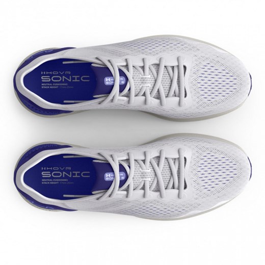 Buty sportowe damskie Under Armour dla biegaczy białe wiązane płaskie 