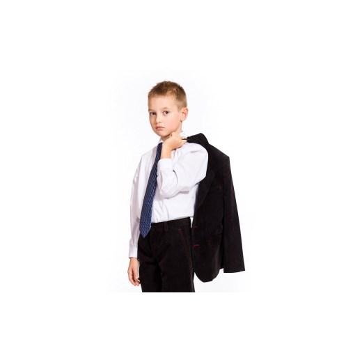 Elegancka biała koszula długi rękaw dla chłopca 110 - 158Maciek blumore-pl czarny długie