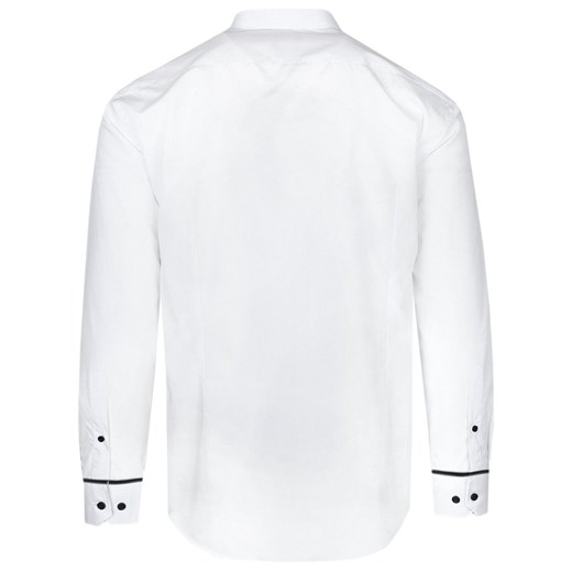 Koszula męska Vesari (vistula) z długimi rękawami biała z klasycznym kołnierzykiem elegancka 