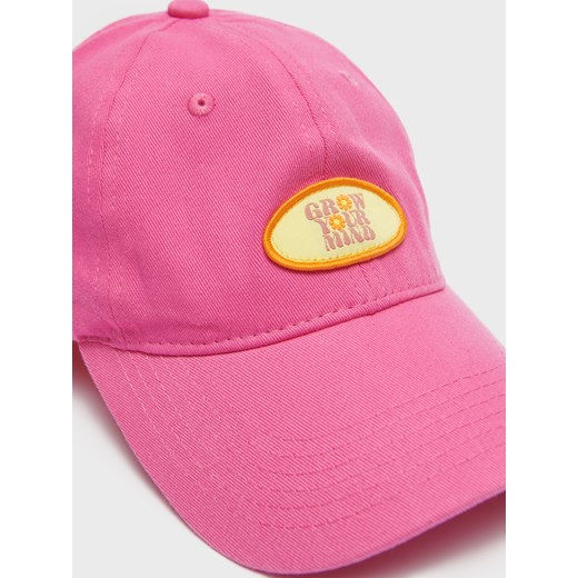 Różowa czapka z daszkiem i naszywką - Różowy House M House